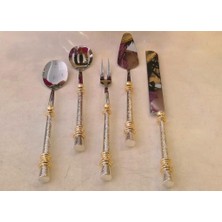 Roy King Leydi Gümüş 5 Parça Servis Seti