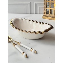 Roy King Sofıa Gold Oval Sunum Kase 38X21CM