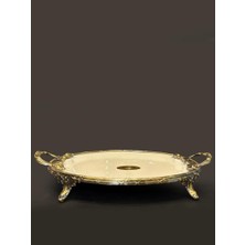 Roy King Classy Antik Oval Sunum Tabak 37X25CM