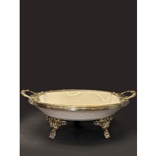 Roy King Classy Antik Oval Derin Sunum Tabak 31X21CM