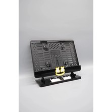 Pi Dekorasyon Neon Yüz 3D Kabartmalı Pleksi Sarı Motor Plakalığı