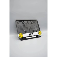 Pi Dekorasyon Katil Civciv Nt Yazılı 3D Kabartmalı Beyaz Pleksi Motor Plakalığı