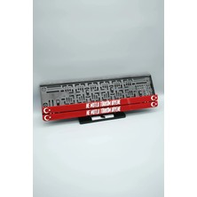 Pi Dekorasyon Ne Mutlu Türküm Diyene 3D Kabartmalı Pleksi Araba Plakalığı