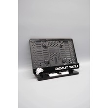 Pi Dekorasyon Evrim Racıng Model Kişiye Özel Isimli Pleksi Motor Plakalığı