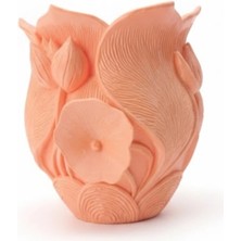 TE Dükkan Buğz Turuncu Çiçek Vazo - Buğz