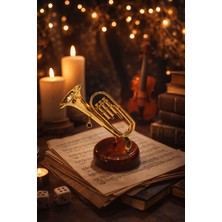 Seymen Bıçakçılık Trompet Tasarımlı Nostaljik Müzik Kutusu – Dekoratif Masa Üstü Müzik Kutusu | Hediyelik Müzik Kutusu