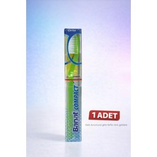 TE Dükkan Buğz Banat Compact Kutulu Diş Fırçası 1 Adet Orta Sert Koruyucu Kapaklı