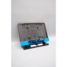 Pi Dekorasyon The End Yazılı 3D Kabartmalı Pleksi Mavi Motor Plakalığı