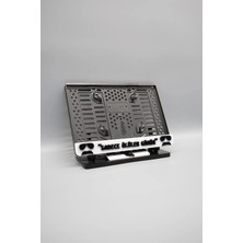 Pi Dekorasyon Sadece Ölüler Görür 3D Kabartmalı Beyaz Pleksi Motor Plakalığı