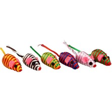 Polo Çizgili Kumaş Fare Oyuncak 5cm 1 Tane