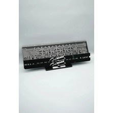 Pi Dekorasyon K. Atatürk Imza Benzer 3D Kabartmalı Pleksi Araba Plakalığı