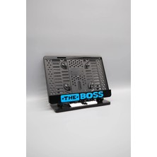 Pi Dekorasyon The Boss 3D Kabartmalı Mavi Pleksi Motor Plakalığı