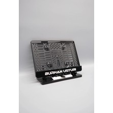 Pi Dekorasyon Kişiye Özel Isimli Siyah Pleksi Motor Plakalığı