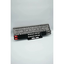 Pi Dekorasyon Bayraklı, K.a. Benzer Imzalı Kişiye Özel Isimli Pleksi Araba Plakalığı