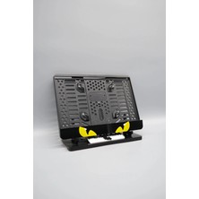 Pi Dekorasyon Ejderha Gözü 3D Kabartmalı Model 1 Sarı Pleksi Motor Plakalığı