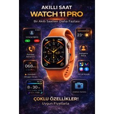 Goes Watch 11 Pro Akıllı Saat 2.2'' Büyük Ekran Bluetooth Arama Sağlık Takibi Nabız Ölçer Ios Android Uyumlu
