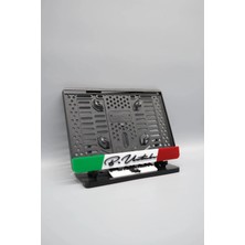 Pi Dekorasyon El Yazı Fontlu Italya Temalı Kişiye Özel Isimli Pleksi Motor Plakalığı