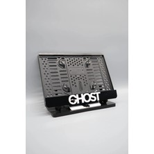 Pi Dekorasyon Ghost 2 Çizimli 3D Kabartmalı Pleksi Motor Plakalığı