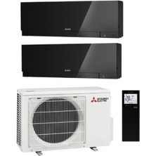 Mitsubishi Electric M.Electric MXZ-2F42VF + Kırıgamıne Zen Model Siyah 2 Adet 8.000 Btu Multi Sistem (2+1) (10 Yıl Garantili)