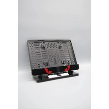 Pi Dekorasyon Ejderha Gözü 3D Kabartmalı Model 2 Kırımızı Pleksi Motor Plakalığı