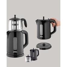 TE Dükkan Buğz 0,9 L Cam Demlik ve 1,7 L Su Haznesi Ile Çay Keyfi - Buğz