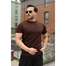 Sun&north Erkek Fitilli Bisiklet Yaka Triko Tişört