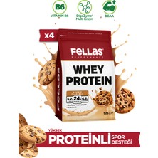 Fellas Whey Protein Tozu Kurabiye Aromalı (525 G) x 4 Adet