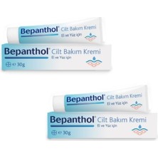 Bayer Bepanthol Cilt Bakım Kremi 30GR 2'li Paket - Tüm Cilt Tiplerine Uygun, El ve Günlük Yüz Bakım