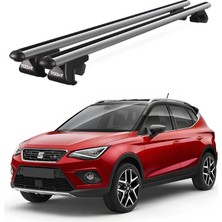 Today Auto Venüs Seat Arona (2017 ve Sonrası) Uyumlu Gri Ara Atkı Port Bagaj Tavan Barı