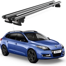 Today Auto Venüs Renault Megane Station Wagon (2009-2016) Uyumlu Gri Ara Atkı Port Bagaj Tavan Barı