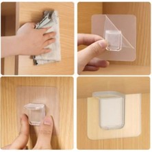 Moresun Buğz Yapışkanlı Raf Tutucu Seti 4 Adet