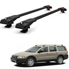 Cross Oto Aksesuarları Volvo XC70 2000–2007 için Ara Atkı Tavan Barı , Araca Özel , Kilitlenebilir Araç Üstü Ekipman Taşıma Barı (2 Adet)