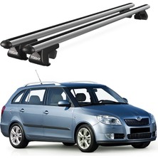 Today Auto Venüs Skoda Fabia Wagon (2007-2014) Uyumlu Gri Ara Atkı Port Bagaj Tavan Barı