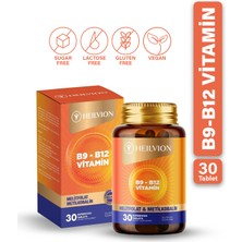 HEILVION Vitamin B12 (Metilkobalamin) Folik Asit (Metilfolat) 30 Dil Altı Tablet (B12-B9)