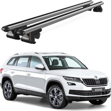 Today Auto Venüs Skoda Kodiaq (2017-2023) Uyumlu Gri Ara Atkı Port Bagaj Tavan Barı