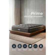 Mobyat Ultra Full Ortopedik Pedli Tavşan Tüyü Kumaş Torba Yaylı Bel ve Sırt Destekli Prime Pelüş Yatak (90x200)