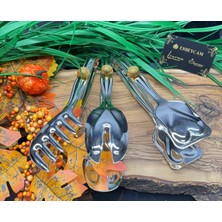 Esbeycam Gül Detaylı 3 Lü Maşa