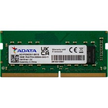 16GB Ddr4 3200 Mhz Nb Sodımm Bellek Adata