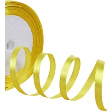Popüler Sepet Saten Kurdele 2 cm 10 Metre Sarı