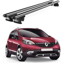 Today Auto Venüs Renault Scenic X-Mod 5 Posti (2013-2016) Uyumlu Gri Ara Atkı Port Bagaj Tavan Barı
