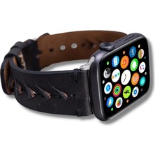 Moresun Buğz Apple Watch Uyumlu Deri Kordon 42-44-45MM Tn1 Boras