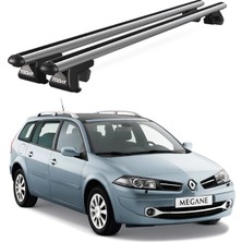 Today Auto Venüs Renault Megane Station Wagon (2002-2009) Uyumlu Gri Ara Atkı Port Bagaj Tavan Barı