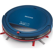 Severin Rb 7028 Robot Elektrikli Süpürge (Şarj Istasyonu, Işaretçi Uzaktan Kumandası ve Oda Bölücü, S'specıal Chill Pro Içeren Birinci Sınıf Set Dahil) Mavi/kırmızı