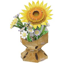 Cubic Fun Ayçiçeği Buketi 3D Puzzle W3303H