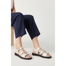 Mammamia D26YS-5290 Kadın Deri Sandalet