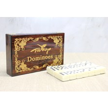 Moresun Buğz Ahşap Kutulu Domino Oyunu Model 3