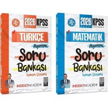 Anla Kazan Yayınları Indeks Akademi 2026 Kpss Türkçe + Matematik Algoritma Soru Bankası 2 Li Set