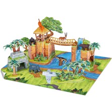 Cubic Fun National Geographic Kids  Orman Hayvanları Oyun Seti 3D Puzzle Ds