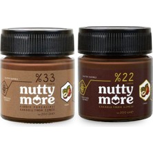 Nutty More %22 Kakaolu Fındık Ezmesi 200 gr + %33 Fındık Parçacıklı Kakaolu Fındık Ezmesi 200 gr