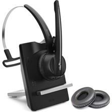 Sennheiser Epos D10 ml Cordless USB Pc Headset - Business Için Skype ile Uyumlu -Web Onaylandı - Softphones ve Birleşik Iletişim - Fuze, Ringcentral, 8x8 ile Cushions